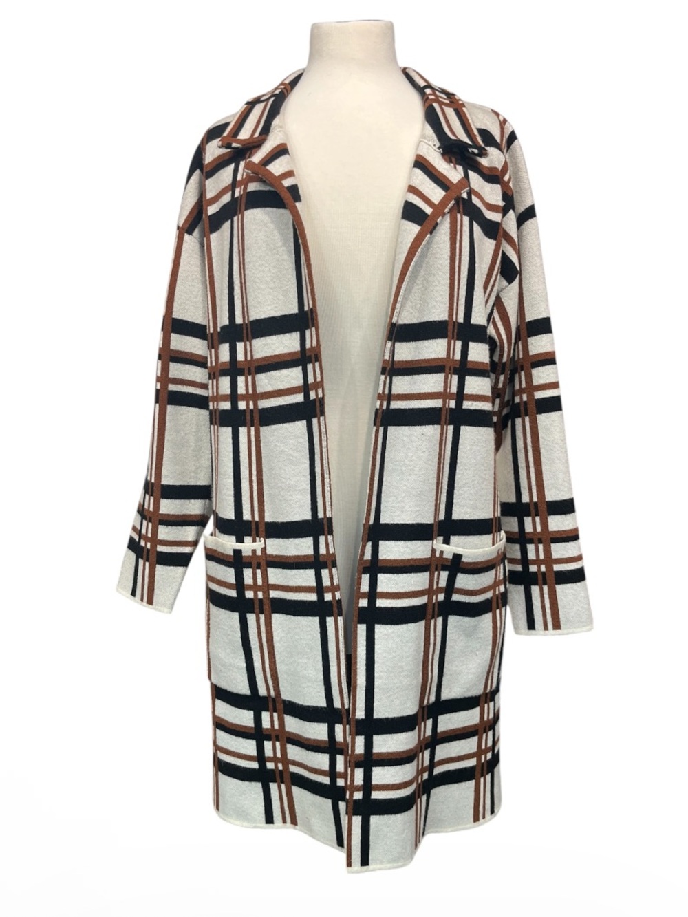 Eva & Paige open front knit jacket size XL - Picture 2 of 8